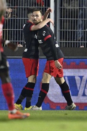 Antwerps Vincent Janssen Celebrates After Scoring Editorial Stock Photo