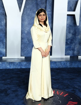 Malala Yousafzai Arrives 2023 Vanity Fair Editorial Stock Photo Stock