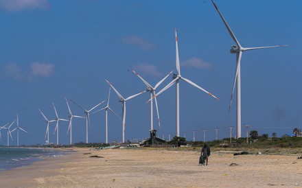 View Wind Power Plant Mannar Sri Editorial Stock Photo Stock Image