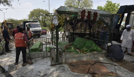 Encroachment Mazar Shrine Being Demolished By Editorial Stock Photo