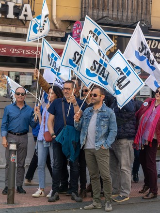 Madrid Ccoo Together Csif Staj Ugt Editorial Stock Photo Stock Image