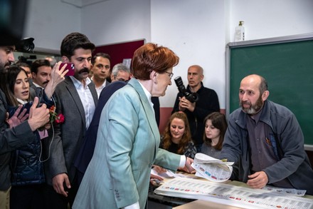 Iyi Party Chairman Meral Seen During Editorial Stock Photo Stock