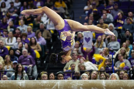 Lsus Konnor Mcclain Competes On Balance Editorial Stock Photo Stock