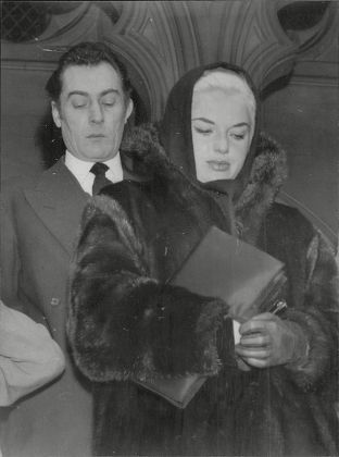 Actress Diana Dors Funeral Her Husband Editorial Stock Photo Stock