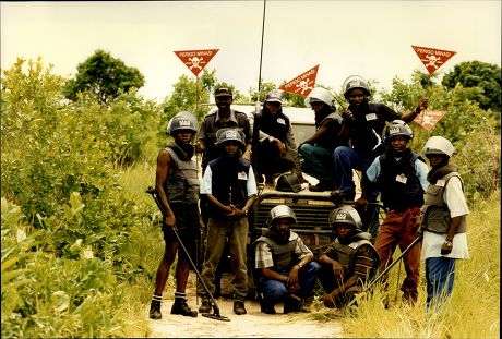 Angola Civil War 1997 Landmine Clearance Editorial Stock Photo Stock