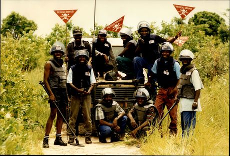 Angola Civil War 1997 Landmine Clearance Editorial Stock Photo Stock