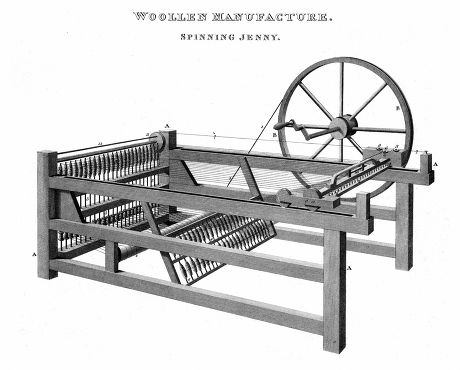 Spinning Jenny Invented By James Hargreaves Editorial Stock Photo