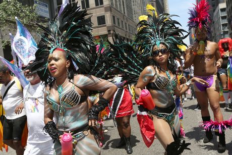 Gay Pride Parade Marches Down Fifth Editorial Stock Photo Stock Image