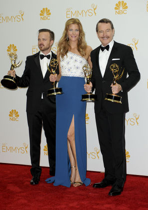 Aaron Paul Anna Gunn Bryan Cranston Editorial Stock Photo Stock Image