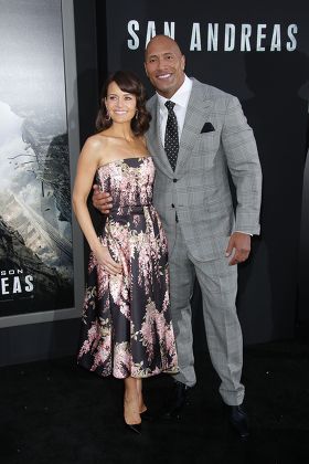 Carla Gugino Dwayne Johnson Editorial Stock Photo Stock Image