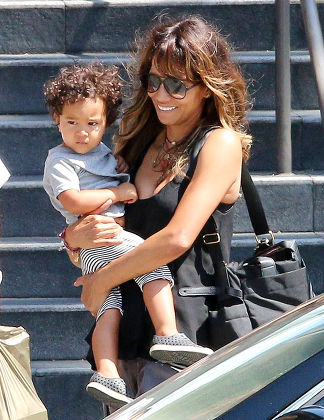 Halle Berry Son Maceo Martinez Leaving Editorial Stock Photo Stock