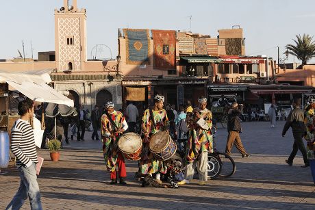 Gnaoua Musicians Djemaa Elfna Marrakech Morocco Editorial Stock Photo