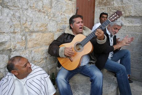 Musician Performing During Gipsy Pilgrimage Les Editorial Stock Photo