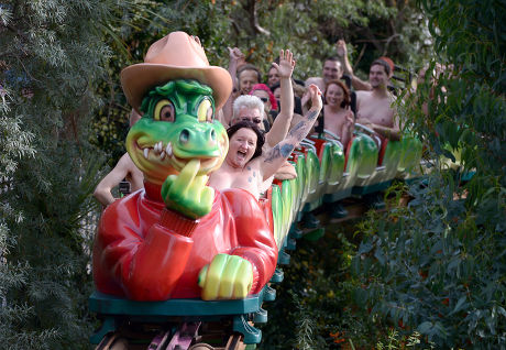 Naked People Ride Rollercoaster Editorial Stock Photo Stock Image