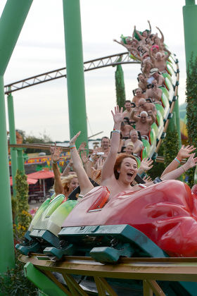 Naked People Ride Rollercoaster Editorial Stock Photo Stock Image