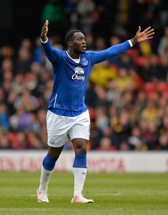 Romelu Lukaku Everton During Barclays Premier Editorial Stock Photo