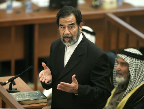 COUNT TRIAL OF SADDAM HUSSEIN BAGHDAD IRAQ 30 MAY 2006 Stock