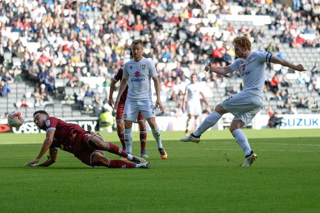 Milton Keynes Dons Defender Dean Lewington Editorial Stock Photo