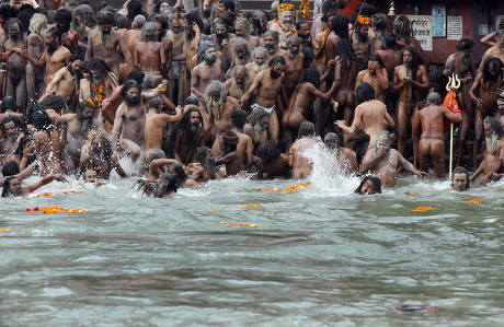 Indian Naga Sadhus Naked Holy Men Editorial Stock Photo Stock Image