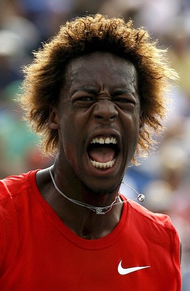 Gael Monfils France Reacts He Plays Editorial Stock Photo Stock Image