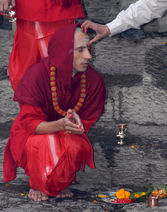 Nepalese Newly Appointed Priest Pashupatinath Temple Editorial Stock