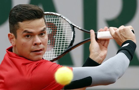 Canadian Milos Raonic Action During His Editorial Stock Photo Stock