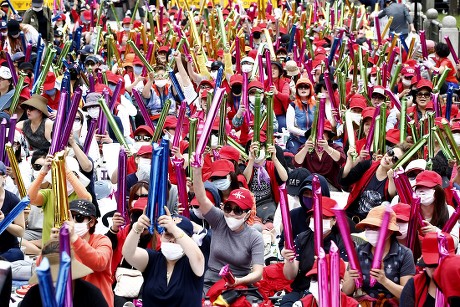 South Korean Sex Workers Hold Banner Editorial Stock Photo Stock