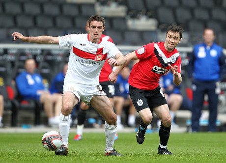 Darren Potter Mk Dons Action Damien Editorial Stock Photo Stock Image