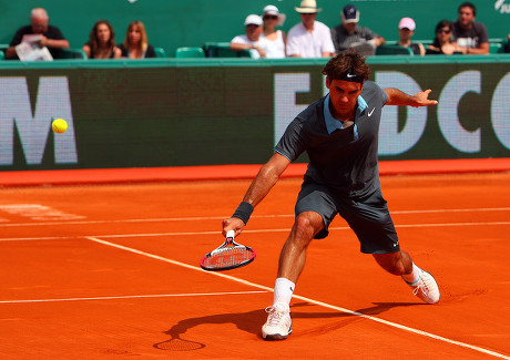 Roger Federer Switzerland Action Monte Carlo Editorial Stock Photo