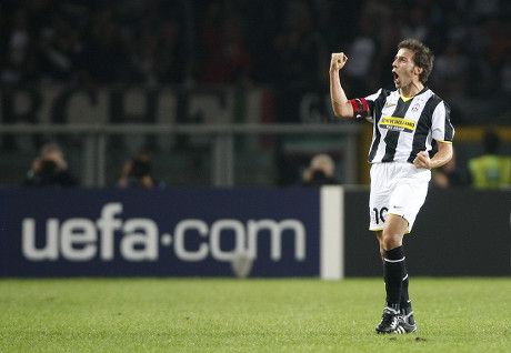 Alessandro Del Piero Juventus Fc Celebrates Editorial Stock Photo