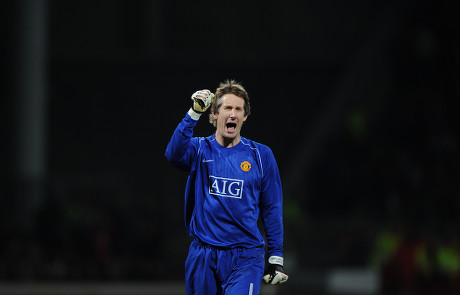 Manchester United Goalkeeper Edwin Van Der Editorial Stock Photo