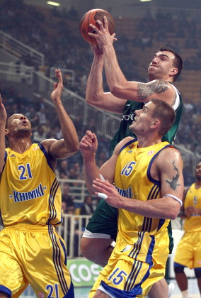 Panathinaikos Athens Nikola Pekovic R Goes Editorial Stock Photo