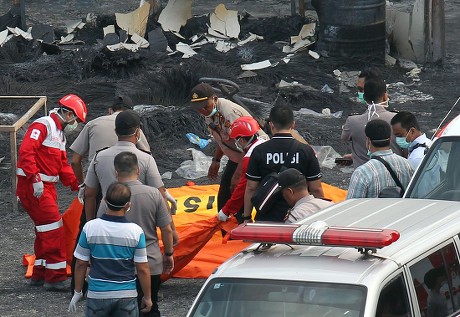 Indonesian Rescue Team Police Officers Check Editorial Stock Photo