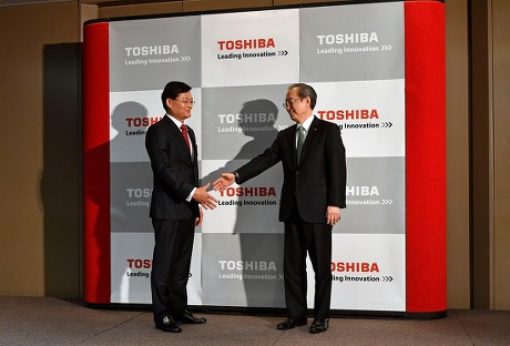 Count Newly Appointed Toshiba Corp Ceo Nobuaki Kurumatani Tokyo