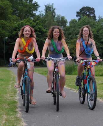 Naked Cyclists Take Part Southampton Leg Editorial Stock Photo Stock