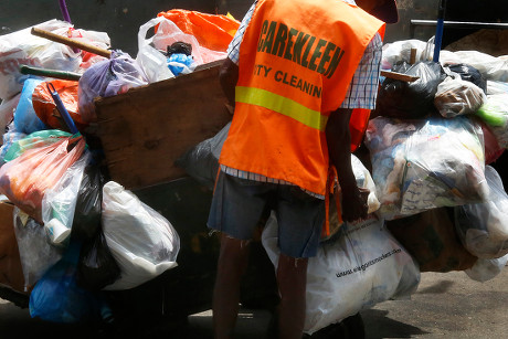 Sri Lankan Garbage Collector Private Sector Editorial Stock Photo