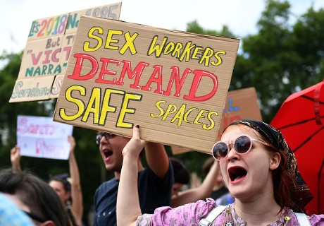 Sex Workers Protest Outside Parliament London Editorial Stock Photo