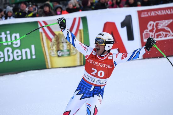 Johan Clarey France Reacts Finish Line Editorial Stock Photo Stock