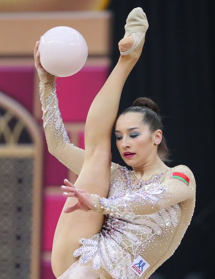 Katsiaryna Halkina Belarus Performs During Rhythmic Editorial Stock