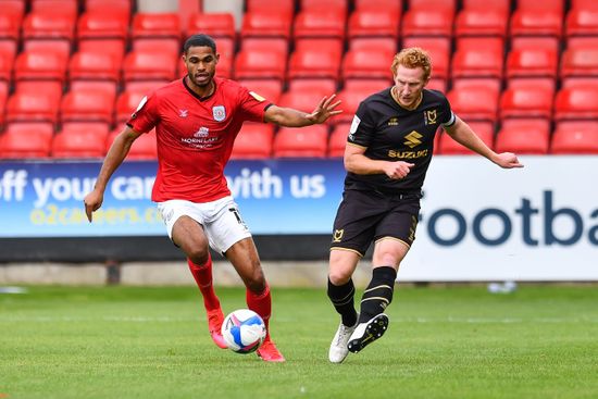 Dean Lewington Mk Dons Action Editorial Stock Photo Stock Image