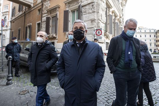 Antonio Tajani C Vice President Forza Editorial Stock Photo Stock