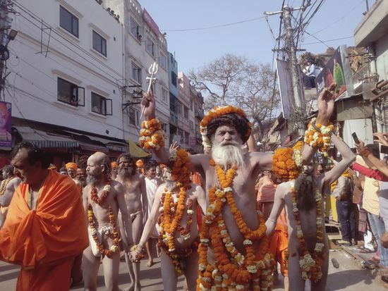 Naga Sadhu Naked Holy Man Posses Editorial Stock Photo Stock Image