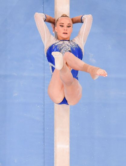 Angelina Melnikova Roc Competes Balance Beam Editorial Stock Photo