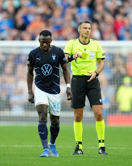 Referee Slavko Vincic Shows Yellow Card Editorial Stock Photo Stock