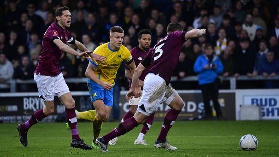 Will Goodwin Torquay United Battles Ball Editorial Stock Photo Stock