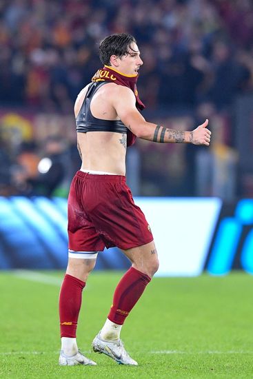 Nicolo Zaniolo Roma Celebrates After Scoring Editorial Stock Photo