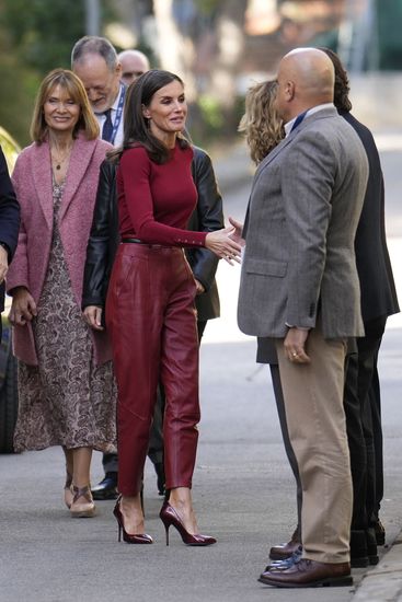 Spains Queen Letizia C Welcolmed By Editorial Stock Photo Stock Image