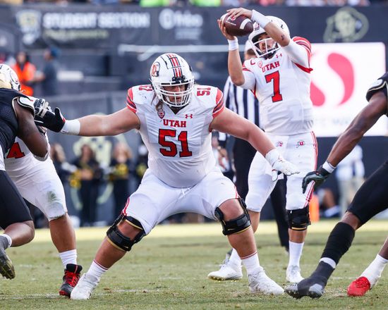 Utah Utes Offensive Lineman Keaton Bills Editorial Stock Photo Stock