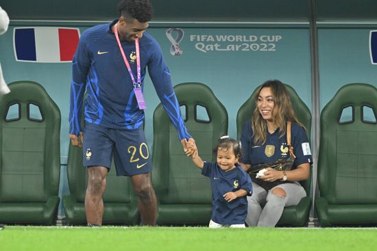 Kingsley Coman Sabrina Duvad Their Daughter Editorial Stock Photo