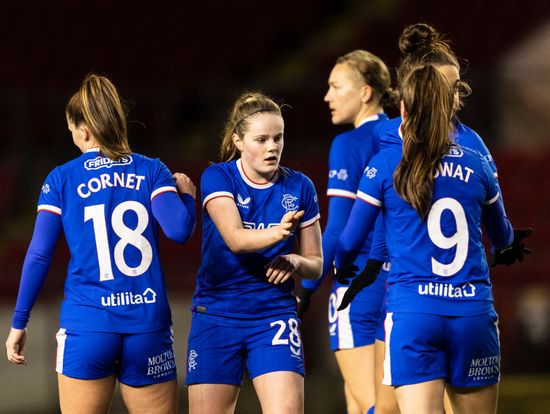 Rangers Womens Midfielder Emma Watson Celebrates Editorial Stock Photo